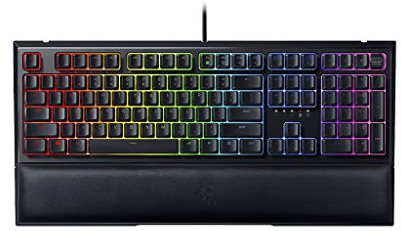 Razer Ornata V2 - Tastiera RGB a profilo basso e a scatto, con sensazione tattile morbida (Tecnologia Mecha-Membrana Ibrida, Rotella digitale multi-funzione e tasti multimediali) Layout Italiano, Nero