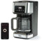 Atomi Smart Cafetière WiFi – 2e génération, connectivité facile, notifications prêtes à l'emploi, capteur de carafe antidéversement, noiracier inoxydable, carafe en verre 12 tasses, filtre