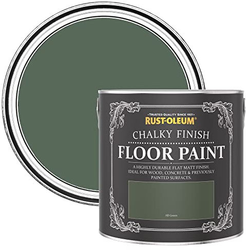 Rust-Oleum Green Scratch-Resistant Floor Paint in Matt Finish - All Green 2.5L
