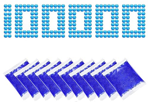 Gel Balls, 100000 Blau Perlen, 7–8 mm Gel Balls Nachfüllmunition, Wasserperlen für Vasen Pflanzen Füllstoff und Deko