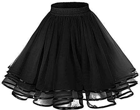 Tutu Rétro Années 80 Adulte Tutu Bouffante Femme Jupe de Tutu de Ballet Mousseline Courte Tulle pour Fille et Femme Robe Vintage Couleurs Variées Jupe Moelleuse Tulle Élastique Classique