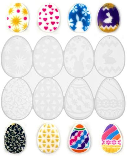 Tofficu Silicone Gießform Für Ostern Schlüsselanhänger Silikonform Flexible Und Langlebige Herstellung Von Anhängern Für Kreative Bastelprojekte