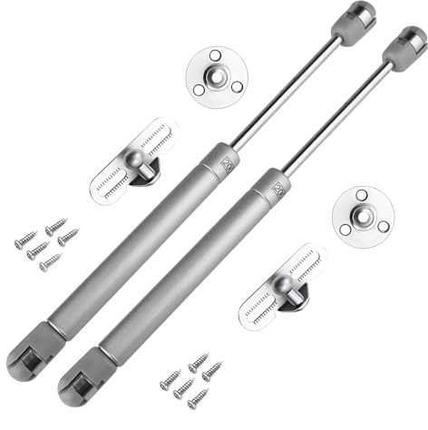 Bisagras Atliberswo para armario de 2 puertas, 200 N, amortiguador de impactos para puertas, armarios y estanterías, carga máxima 20 kg (270 mm)