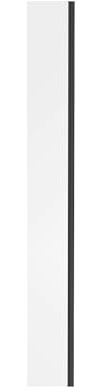 NRG 215 x 1950mm Wet Room Return Panel for Bathroom Shower Enclosures Glass Black Framed