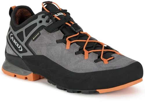 AKU Rock II DFS GTX, Scarpa Outdoor da Avvicinamento Uomo (Grey/Orange, Sistema Taglie Calzature EU, Adulto, Numero, Media, 42)
