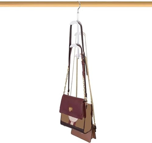 Organizador de Bolsos | Organizador de Bolsas de Mano para Armario, Organizador de habitación, Soporte Giratorio para Mochila para Chaleco, Sujetador, Corbata, cinturón, Chal, Sombrero, Ropa Interior