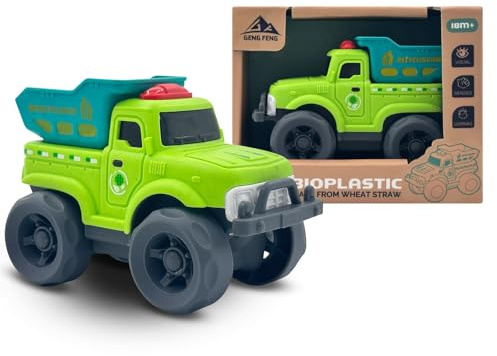 Cicili Truck Toy Car, Mini Dump Truck Toy for Toddler Boys and Girls | Small Truck for Kids Ages 18 Months+, BPA Free Recycled Plastic, Smooth Edges, Fine Motor Skills, Birthday Christmas Gift