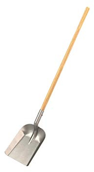 Bon 84-701 General Purpose Scoop Shovel Aluminum Blade 131/2 x 11 48 Hardwood Handle 11 Gauge for Mulch Snow Grain
