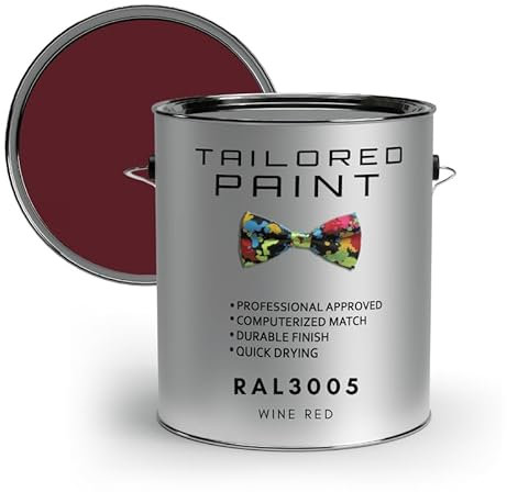 Tailored Paint uPVC Window & Door 1K Paint Brush or Spray On - Matt Finish - RAL3005, Wine Red - 100ml Tin