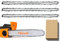 3 Pack Chainsaw Chain for 16 Inch (40cm) Bar, 57 Drive Links, 3/8 LP 0.050 Gauge, Replacement Chain fits for Titan, Black & Decker, Einhell, Ryobi, Oregon and More (91PJ057X) and Other Chainsaws