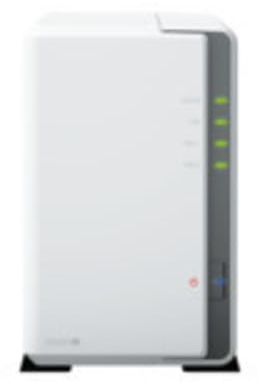DS223j - Discstation NAS a 2 bay (Realtek RTD1619B, 4 core, 1,7 GHz, 1 GB DDR4 Ram 1 porta LAN RJ-45 1 GbE) da 4 TB con 2 dischi rigidi da 2 TB