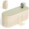Aoykkii vasca da bagno portatile adulti 150 x 55 x 50cm,2 pannelli di sostegno laterali,pieghevole con copertura termostatica, Bagno di ghiaccio 2 fori di drenaggio