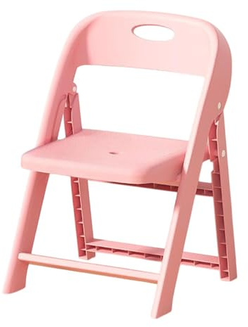 YWJLQH Silla Apilable para Niños, Ergonómica, Antideslizante, con Respaldo, Plegable, para Guardería, Jardín de Infancia Y Jardín de Infantes, Rosa, Individual