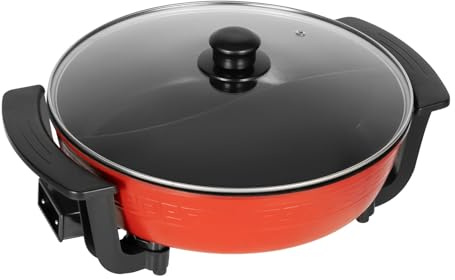 Hotpot électrique Twin Yin Yang Hotpot 6 l avec socle chauffant et 5 couvercles, poêle électrique multifonctionnelle, casserole antiadhésive, pour 3 à 4 personnes, idéale pour les fêtes de famille et