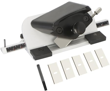 Pull Style Mat Cutter for Framing Dual-Scale Ruler 45° Mount Cutter, Deluxe Handheld Mat Board Cutter, Silver Paper Cutter Adjustable Blade Depth for Picture Frame, Artwork, Photography, DIY Design