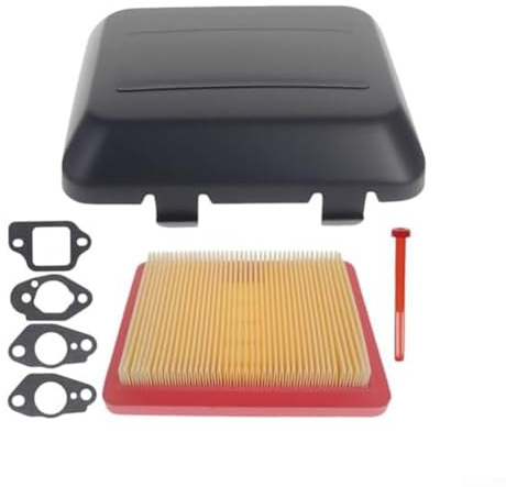 Kit de couvercle de filtre à air Honda GCV170 GCV190 pour tondeuses à gazon et nettoyeurs haute pression avec couvercle d'air, valve d'arrêt de carburant, filtre à air et quatre joints pour réglage du