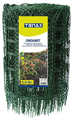 TENAX Ondamet 0,40x10 m Vert, Bordure en Forme d’Arche en Fer Galvanisé Plastifié pour Délimiter Les Aires Fleuries, Parterres et Allées