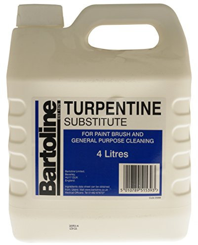 Bartoline Turpentine Substitute 4L Multi-Purpose Solvent for Paint Brushes & DIY Cleaning