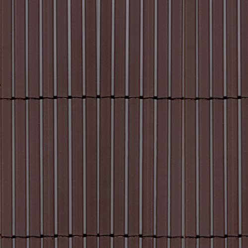 TENAX Colorado 1,50x5 m Marrone, Canniccio Sintetico a Canne Intere da 7mm, Schermante Frangivista in PVC per Giardino, Balcone e Terrazza