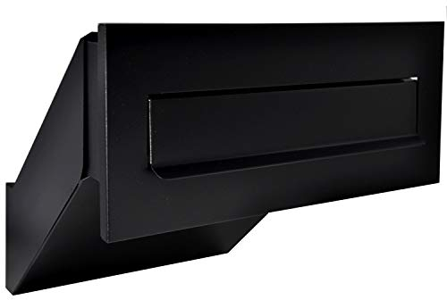 Buzón de pared negro mate antracita gris mate C4 260-420 mm