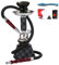 Hookah Set 1 Manguera con un Cuenco de Cerámica, Jarrón de Agua de Vidrio Y Hollín, Clip de Carbón, Lámina de Aislamiento Térmico para Fumar Mejor Shisha Hookah,C,Single Tube