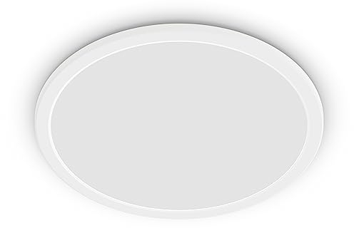 Philips LED Badezimmer Deckenleuchte Superslim, weiß, 15W, warmweißes Licht 2.700K, 3 Lichteinstellungen - dimmen ohne Dimmer, IP44 Schutz, Einzelpack