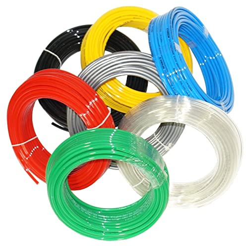 Tubo in polietilene polietilene per aria compressa/liquido, 50 m (5 x 3, giallo)