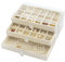 Acrylic Jewelry Box with 3-Drawers - Stackable Jewellery Organiser for Rings Earrings Necklace Storage Case 1505