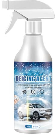 ihreesy Car Windshield De-Icer Spray,60ML Windshield Removal Defrosting Liquid Defrosting Anti Frost Spray Antifreeze Snow Melting Agent Spray for Most Cars