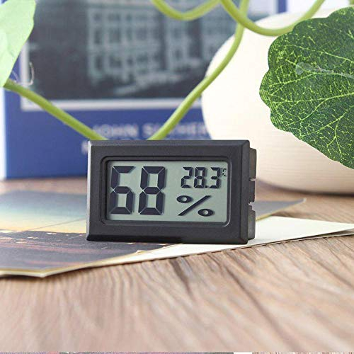 Mini Thermometer & Hygrometer Indoor Digital,2in1 Indoor Thermometer & Humidity Meter,Humidity Gauge with Celsius,Humidity Gauge Monitor with Temperature Meter Sensor for Greenhouse Cars Home Office