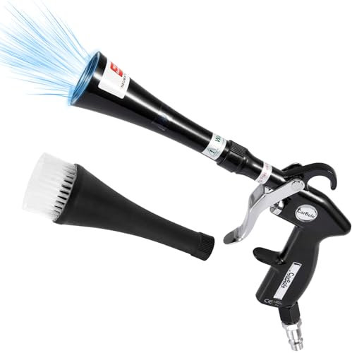 CarBole Pistolet de Nettoyage Voiture Intérieur,Pistolet de Soufflage et Séchage,pour 6~9,2 Bar Air Comprimé,Kit de Lavage,Peut Nettoyer Efficacement l'intérieur de la Voiture