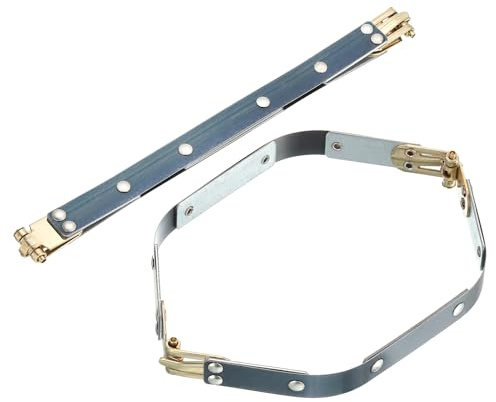 QUARKZMAN marco internos flexibles de metal, 2 piezas 8.27 x 0.55 Marco flexible de cierre de beso, Accesorios de hardware de marco de bolso Clip de bolsa para hacer manualidades