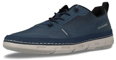 Salamander Chaussures d'affaires pour homme, à lacets, semelle intérieure amovible, Bleu foncé 4140, 43 EU