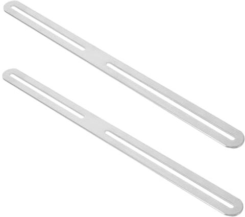 Abaodam 2 Soportes De Instalación De Acero Inoxidable Plateado Para Buzón Soporte De Montaje Para Buzón Accesorios Para Buzón Kit De Fijación Para Buzón De Valla