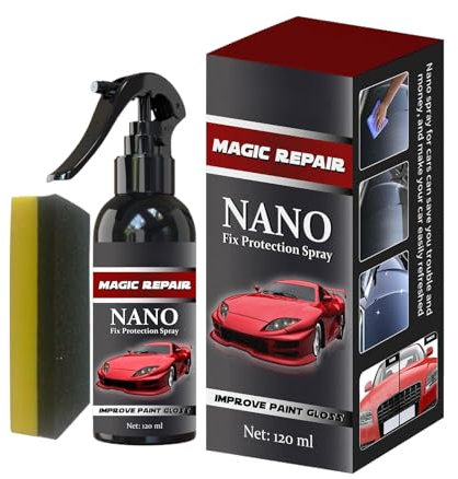 Spray sigillante per auto – 120 ml spray per rimozione graffi per veicoli – per la cura con protezione duratura e strumenti di pulizia per la cura quotidiana del veicolo
