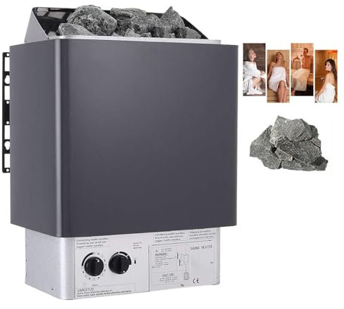 Poêle à Sauna électrique Avec Contrôleur Interne, Acier Inoxydable - Poêle à Vapeur Pour Sauna, équipement De Sudation, Pour La Maison, L'hôtel,6.0KW