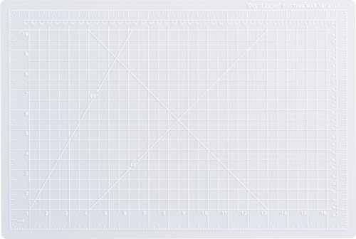 Dahle Vantage 10681 Tapis de découpe auto-cicatrisant, transparent, 30,5 x 45,7 cm, grille de 1,3 cm, 5 couches pour une guérison maximale, parfait pour les travaux manuels et la couture, Transparent