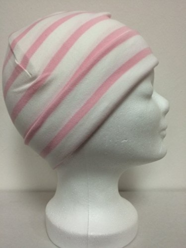 modAS Bretonisk rullhatt randig olika storlekar och färger (41 vit/rosa, 1 = upp till 52 cm huvudomkrets)