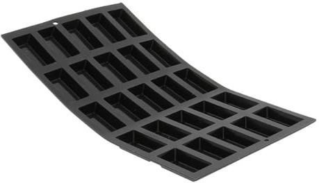 De Buyer 1976.02 Moul ' Flex silikon bakform – 25 mini financier kakor, svart