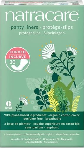 Natracare Organic & Natural Curved Panty Liners 30 ea (Pack of 8)