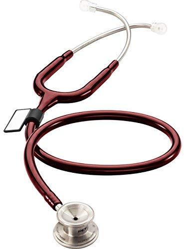 MDF® MD One® Stetoscopio pediatrico in acciaio inox premium della a due testine - Bordeaux (MDF777C-17)