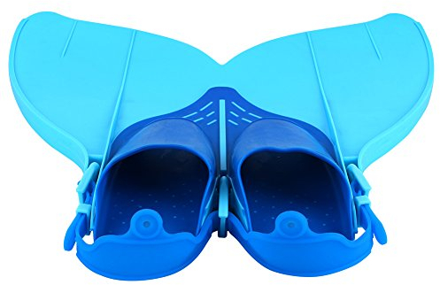 Ejoyous Flosse Schwimmflossen Meerjungfrau Flossen Monolithische Flossen für Kinder oder Teenager Schwimmen Training 34-40 215mm-240mm