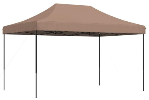 vidaXL Tienda de Fiesta Plegable Pop-Up marrón 440x292x315 cm, Tienda, Tienda de jardín, cenador de Camping, toldo cenador, cenador toldo