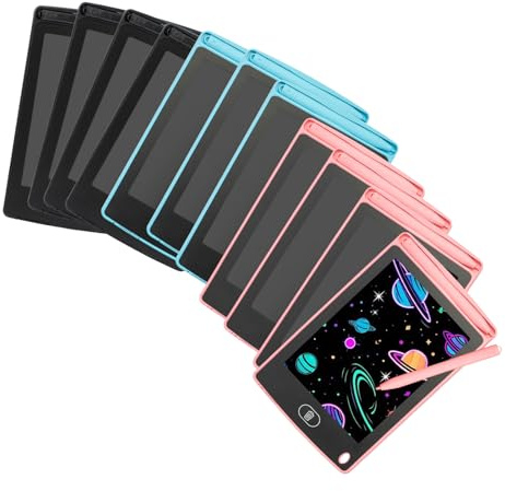24pack LCD Writing Tablet for Kids, Colorful Doodle Drawing Board with Stylus, Reusable One-Click Erase LCD Writing Pad, Educational Toy (6.5 * 4.3in)