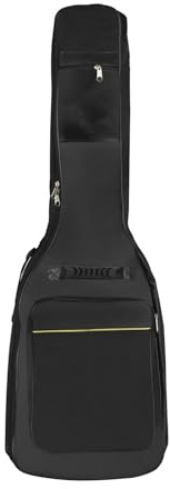 Gitarrväska 600D Oxford ryggsäck Lätt gitarrförvaringsväska med ergonomiska remmar Stor kapacitet för 38 39 tums elektriska akustiska gitarrer