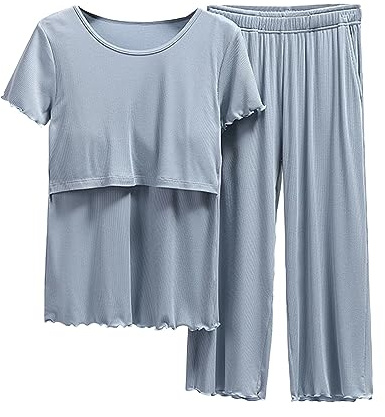 Pyjamas ärm nattkläder amning kvinnor skjorta och set T baby moderskap toppar korta byxor moderskap sömn amning nattklänningar