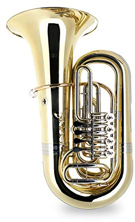 Classic Cantabile Brass T-190 Bb Tuba, 4 Ventile, Höhe 92 cm, Vier Ventile