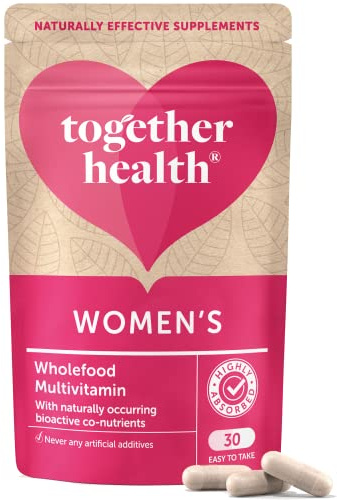 Multi Vitamin & Mineral för kvinnor – Tillsammans hälsa – speciellt formulerad för kvinnor – 22 naturbaserade näringsämnen – veganvänlig – tillverkad i Storbritannien – 30 Vegecaps