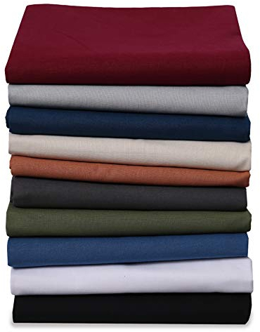 Renforce Bettlaken Haustuch aus 100% Baumwolle ohne Gummizug, Größe: 150 x 250 cm, Farbe: Khaki