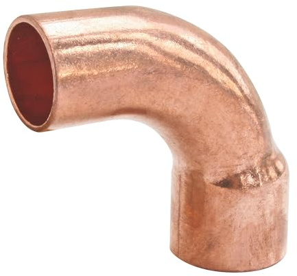 SOMATHERM FOR YOU - Curve ampio raggio di saldatura 90 ° - Maschio-Femmina - per tubo in rame Ø12 - Borsa 2 parti